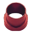 RED ALUMINUM TUBE SLEEVE - 819